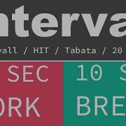 BEST SPORT INTERVAL TIMER 15 Sec Exercise 10 Sec Break 20 Rounds GYM TABATA HIT TIMER