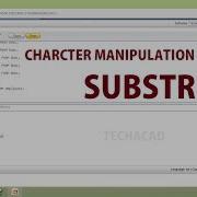 Oracle Tutorial Character Manipulation Function SUBSTR