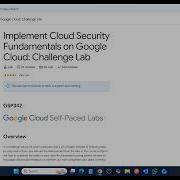 Внедрение основ облачной безопасности в Google Cloud Challenge Lab Решение лабораторной работ