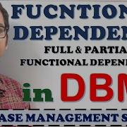 FUNCTIONAL DEPENDENCY IN DBMS FULL PARTIAL FUNCTIONAL DEPENDENCY WHAT IS FUNCTIONAL DEPENDENCY