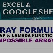 Advanced Array Formulas In Google Sheets Excel