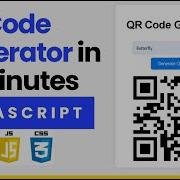 QR Code Generator Using JavaScript Hindi JS Project Ideas For Beginners Html Css Javascript