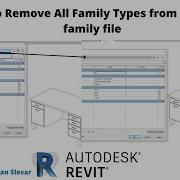 Как удалить все типоразмеры семейств из сохраненного файла семейства в Revit