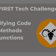 FTC Simplifying Code With Methods Functions
