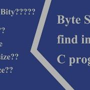 How To Find Byte Size In C Programming