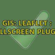 GIS Leaflet Fullscreen Plugin