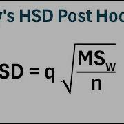 Как провести апостериорный тест Тьюки HSD