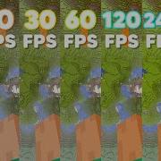 Minecraft 1fps Vs 5fps Vs 10fps Vs 20fps Vs 30fps Vs 48fps Vs 60fps Vs 120fps Vs 240fps Vs 360fps