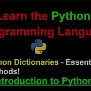 Python Dictionary Methods Learn Python Programming Ep 19