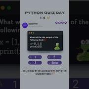 Python Quiz Day 14 Python Pythonquiz Quiz Day14 Programming