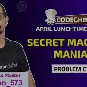 Secret Machine Mania Codechef April Lunchtime Div2 Problem C