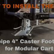 How To Install BC4 Foot Brake For 4 Inches Caster Flexpipe