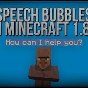 Speech Bubbles In Minecraft 1 8