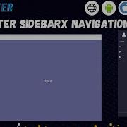 Flutter Navigation Sidebar Drawer Menu SidebarX Package