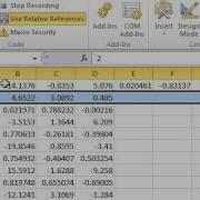 Using Relative Reference When Recording An Excel Macro