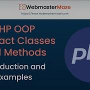 PHP OOP Abstract Classes And Methods