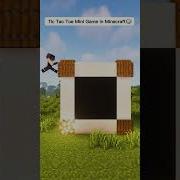 Minecraft Tic Tac Toe Mini Game Shorts