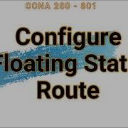 39 Configure Static Floating Routes