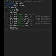 10 C Program Pree Increment And Post Increment Clanguage Cprogramming Quick