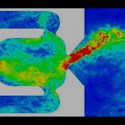 Fluidic Oscillator CFD Animation In FieldView