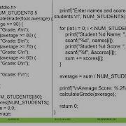 Case Study Developing A Simple Student Grading System In C