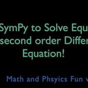 Intro To Solving Equations Using SymPy