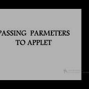 CS206 PASSING PARAMETERS TO APPLET