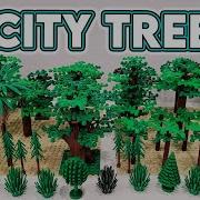Простые конструкции деревьев LEGO для города