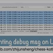 Android Chess 002 Printing Debug Messages On Logcat The Android Studio S Console