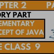 Elementary Concept Of Object And Classes Icse 9 Computer Applications Chapter 2 Full Intro