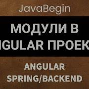 Основы Angular Java Spring модули в Angular проекте 2022