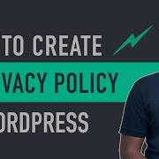How To Create Privacy Policy Page In WordPress