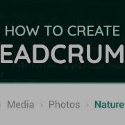 How To Create Breadcrumbs For Websites Using HTML CSS Web Design Tutorial