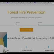 Deploy ML Model On Webpage Python Flask Forest Fire Prevention Using AI