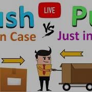 Lean Pull Vs Push Just In Case Vs Just In Time Traditional Manufacturing Vs Lean Manufacturing