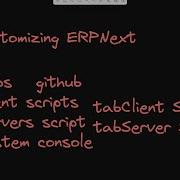 Frappe ERPNext клиентский скрипт серверный скрипт системная консоль примеры и пошаговые инст