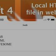 Load Local HTML In WebKit View Swift 4 Xcode 9 0