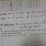 Algebra 1 Notes 3 2 Functions And Relations Part 1