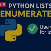 Python List Video 6 Enumerate Function