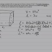 1 Using Optimization To Find The Cost Of Materials For The Cheapest Open Box Container