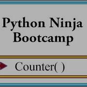 Python Ninja Bootcamp 39 Counter Function