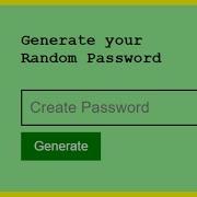 Random Password Generator HTML CSS JavaScript