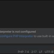 PHP Interpreter In Not Configured