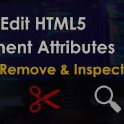 Edit HTML Element Attributes With JavaScript Tutorial Add Remove Inspect