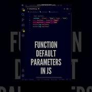 Function Default Parameters Are Very Useful In JavaScript Shorts Javascript Programming