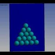 ANSYS WB Explicit Dynamics FEA Drop Test Of Rigid Pool Billiard Balls Into A Flexible Box