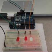 Arduino Blinking LED Binary Counter Demo