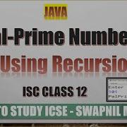 PalPrime Number Using Recursion In Java Prime Palindrome ISC JAVA Important Recursion Questions
