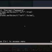 ComputerCraft Tutorial Password Door