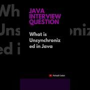 What Is Unsynchronized In Java Java Interview Question 39 Pahadi Coder